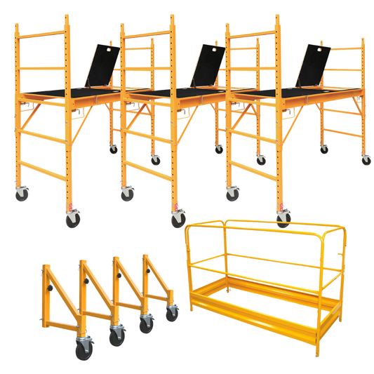 ROK 18 ft. Scaffolding with Trap Door 1000 lbs. max load capacity