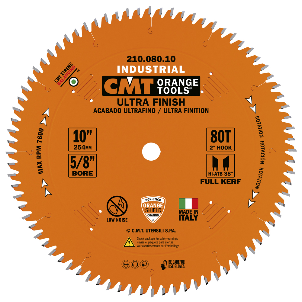 CMT 210.080.10 Melamine/Fine Cut Carbide Saw Blade