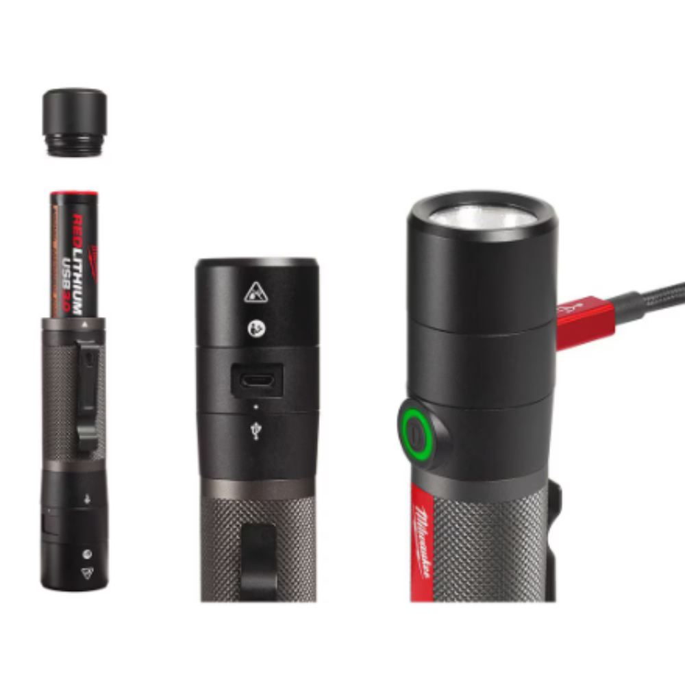 Milwaukee 2160-21 800 Lumens LED USB Rechargeable HP Fixed Focus Flashlight