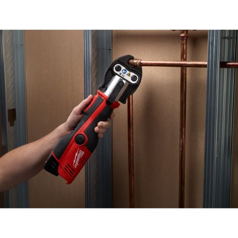 Milwaukee 2473-22 M12 12V Li-Ion Force Logic Cordless Press Tool Kit w/ 3 jaws with (2) 1.5 Ah Battery and Hard Case