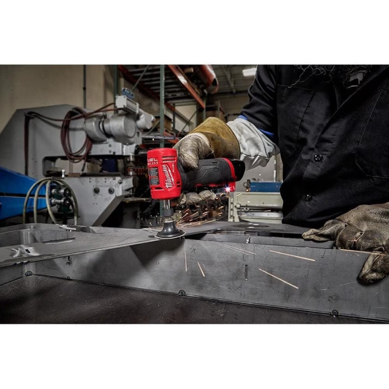 Milwaukee 2485-20 12V M12 FUEL Lithium-Ion Brushless Cordless 1/4" Right Angle Die Grinder with (Tool-Only)
