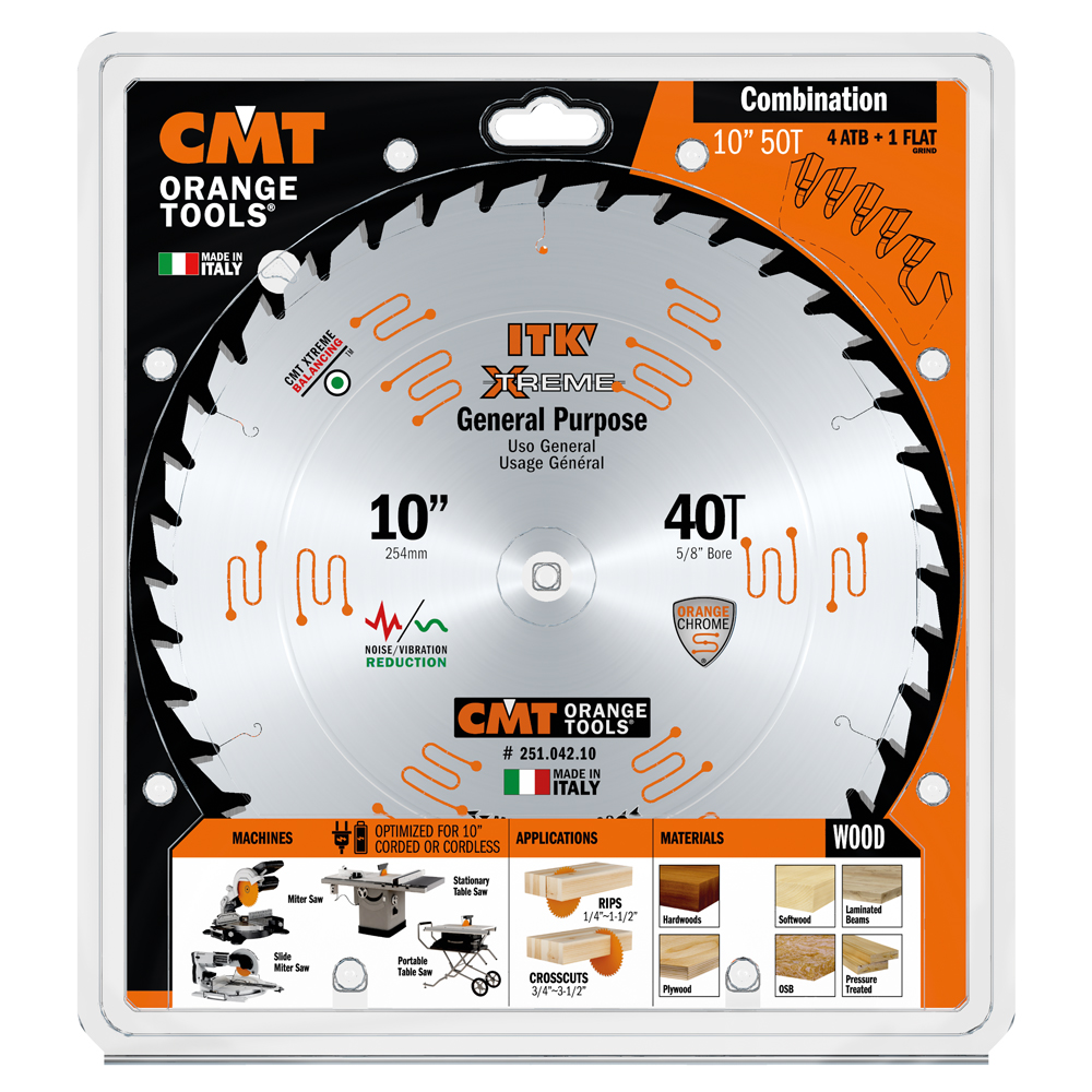 CMT 251.042.10 “ITK” Industrial Thin Kerf Saw Blades