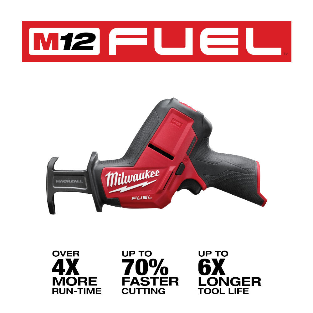 Milwaukee 2520-21XC M12 FUEL Cordless Brushless HACKZALL Reciprocating Saw Kit