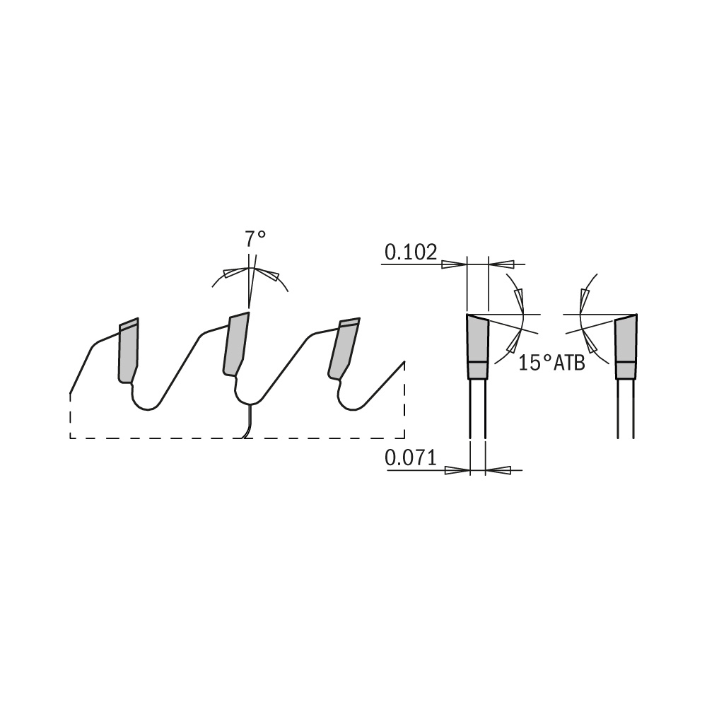 CMT 253.060.10 “ITK” Industrial Thin Kerf Saw Blades