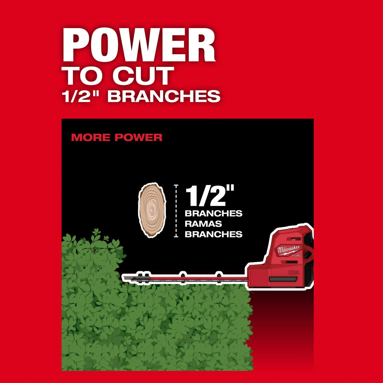 Milwaukee 2533-20 M12 FUEL 12V Lithium-Ion Brushless Cordless 8 inch Hedge Trimmer (Tool-Only)