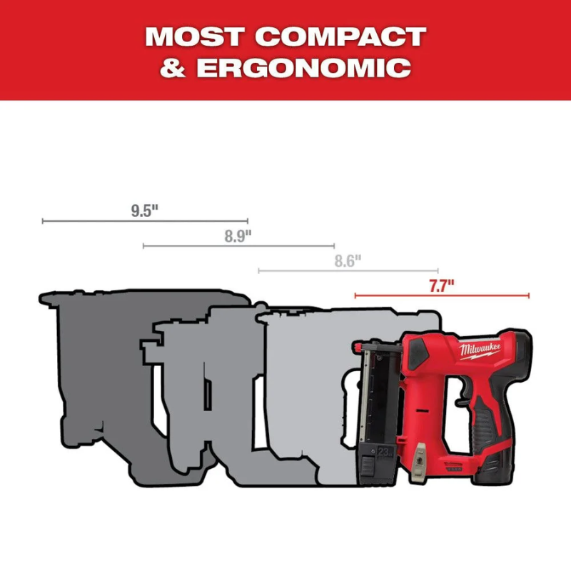 Milwaukee 2540-20 M12 12-Volt 23-Gauge Lithium-Ion Cordless Pin Nailer (Tool-Only)
