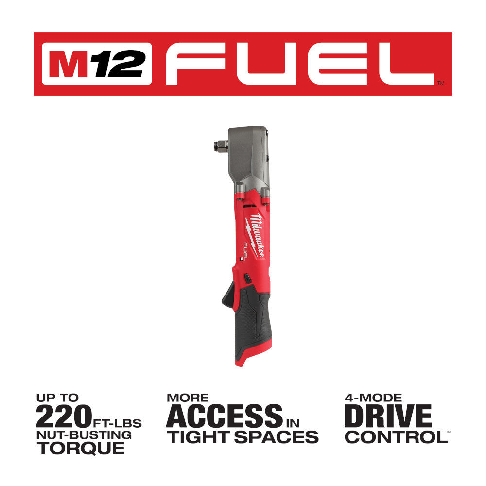 Milwaukee 2565-20 M12 FUEL Cordless 1/2in Right Angle Impact Wrench with Friction Ring (Tool Only)