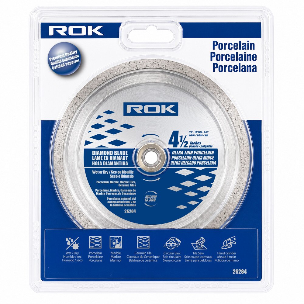 4-1/2" Ultra Thin Porcelain Diamond Blade for Precision Tile Cutting