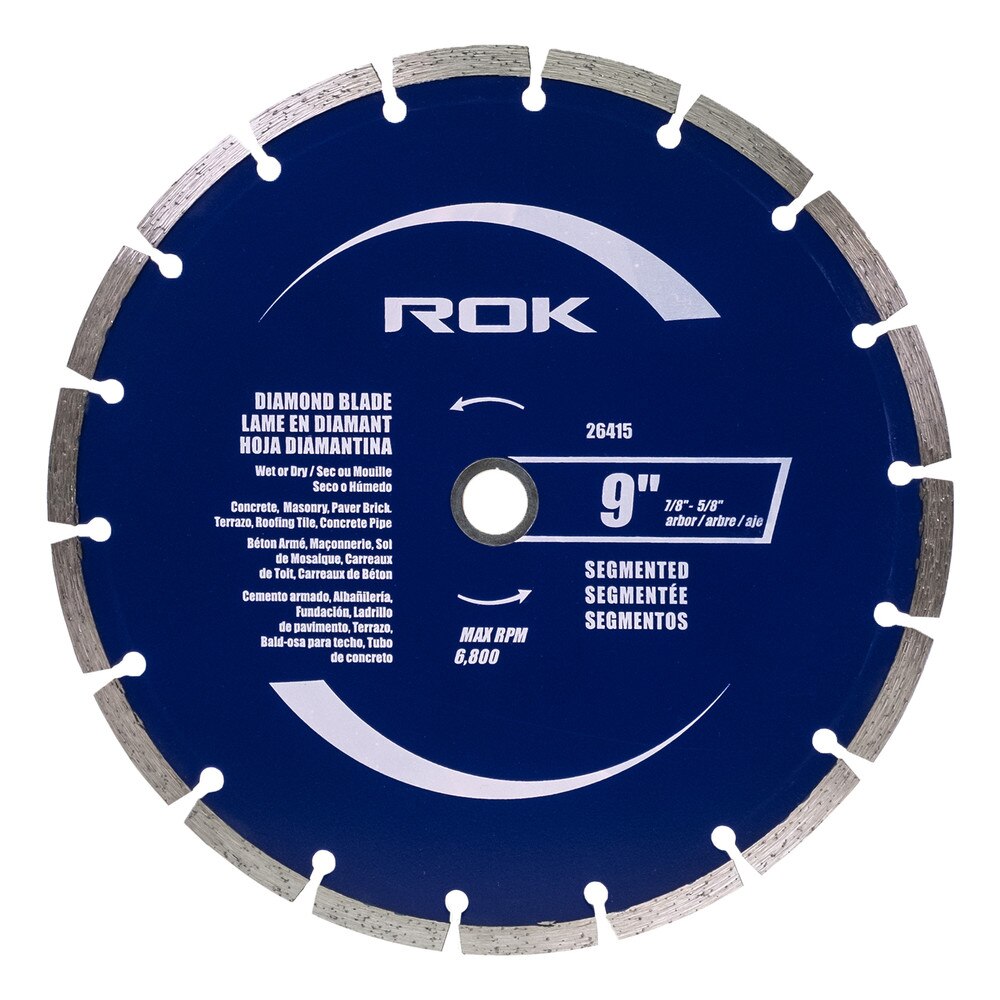 9" Segmented Diamond Blade for Concrete, Brick & Masonry Cutting