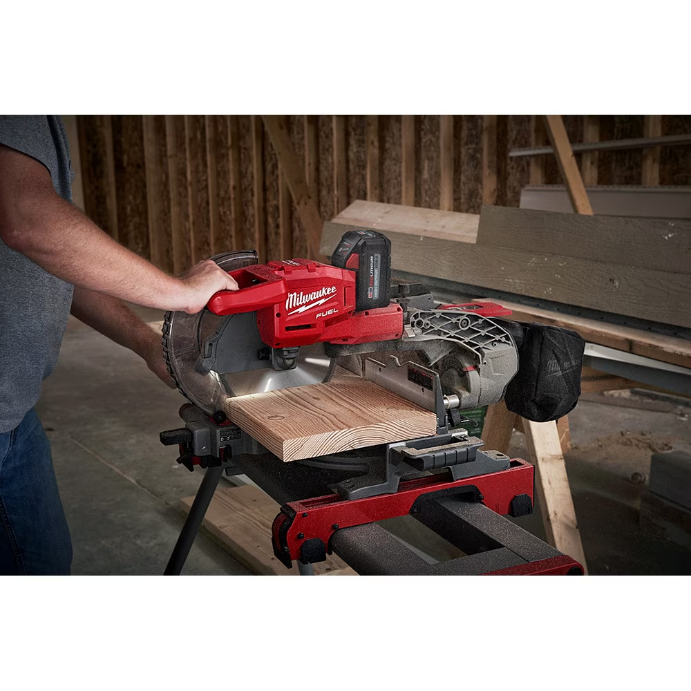 Milwaukee 2734-20 M18 FUEL 18V Lithium-Ion Cordless 10" Dual Bevel Sliding Compound Miter Saw (Tool Only)