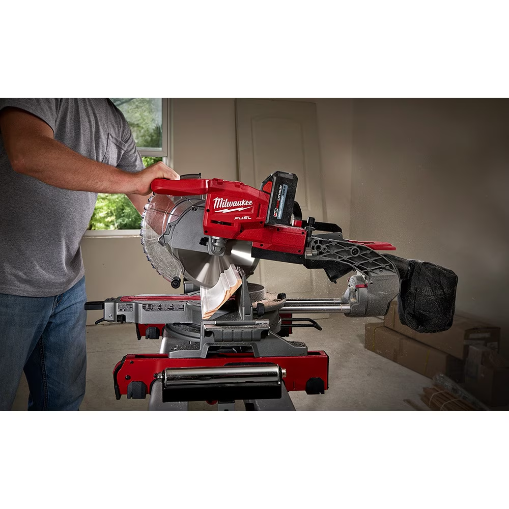 Milwaukee 2734-20 M18 FUEL 18V Lithium-Ion Cordless 10" Dual Bevel Sliding Compound Miter Saw (Tool Only)