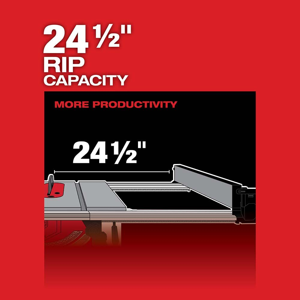 Milwaukee 2736-20 M18 FUEL 18V Lithium-Ion Brushless Cordless 8-1/4" Table Saw with ONE-KEY (Tool Only)