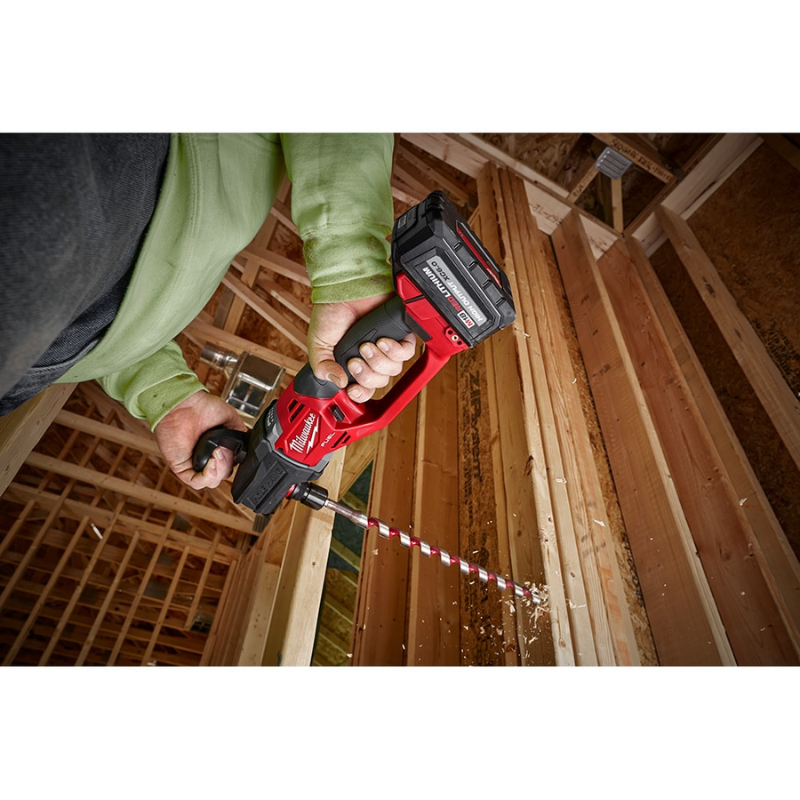 Milwaukee 2808-20 M18 FUEL 18V Li-Ion Brushless Cordless 7/16" Hole Hawg RA Drill Kit with Quick-Lok (Tool Only)