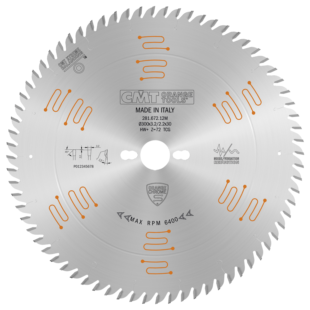 CMT 281.672.12M Chrome Coated Circular Saw Blade