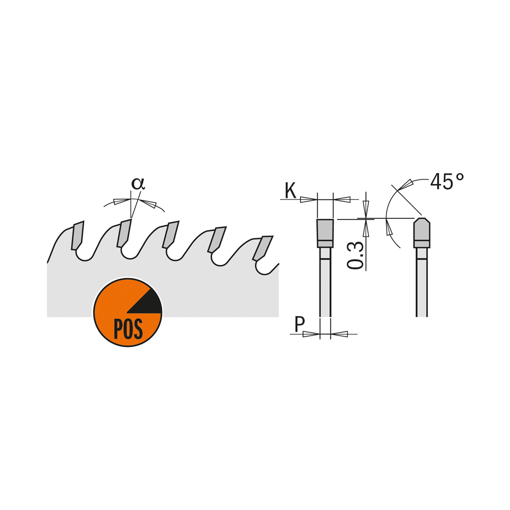 CMT 281.672.12M Chrome Coated Circular Saw Blade