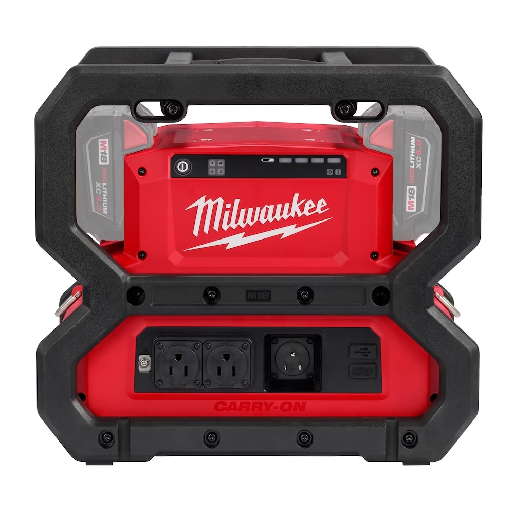 Milwaukee 2845-20 M18 18V Lithium-Ion Cordless CARRY-ON 3600W/1800W Battery Powered Power Supply (Tool Only)