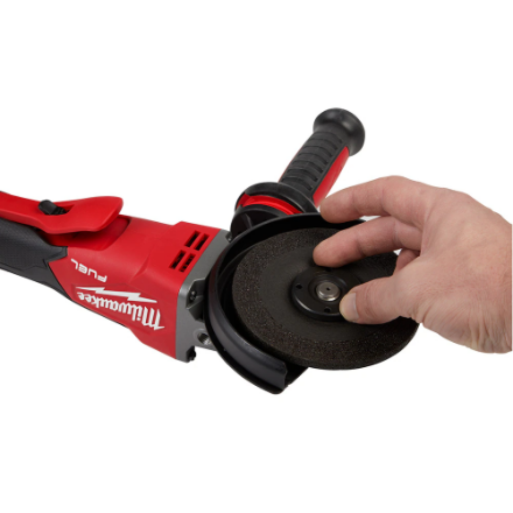Milwaukee 2886-20 M18 FUEL 18-Volt Brushless 5 inch Flathead Braking Grinder with Paddle Switch No-Lock (Tool-Only)