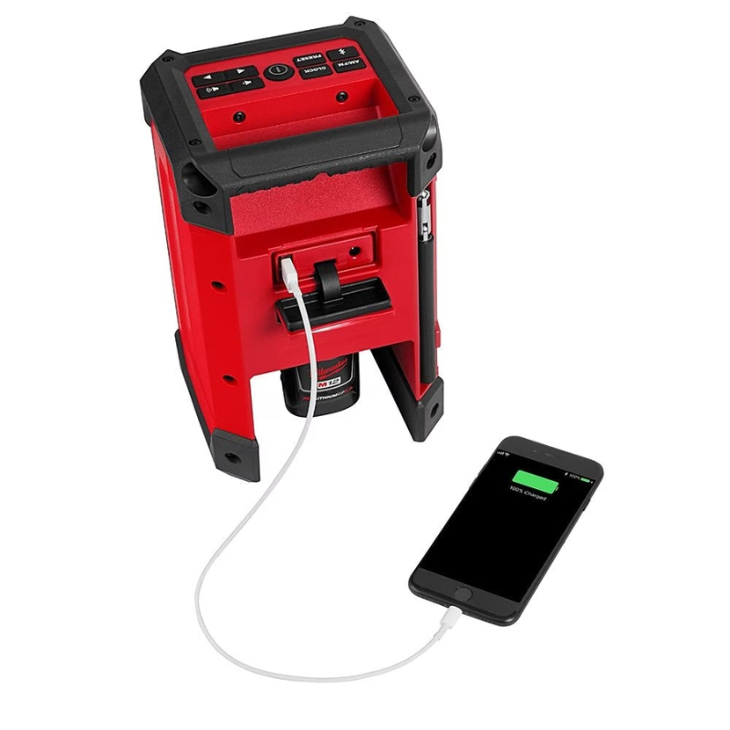 Milwaukee 2951-20 M12 12V Lithium-Ion Cordless Bluetooth/AM/FM Jobsite Radio and Charger (Tool Only)