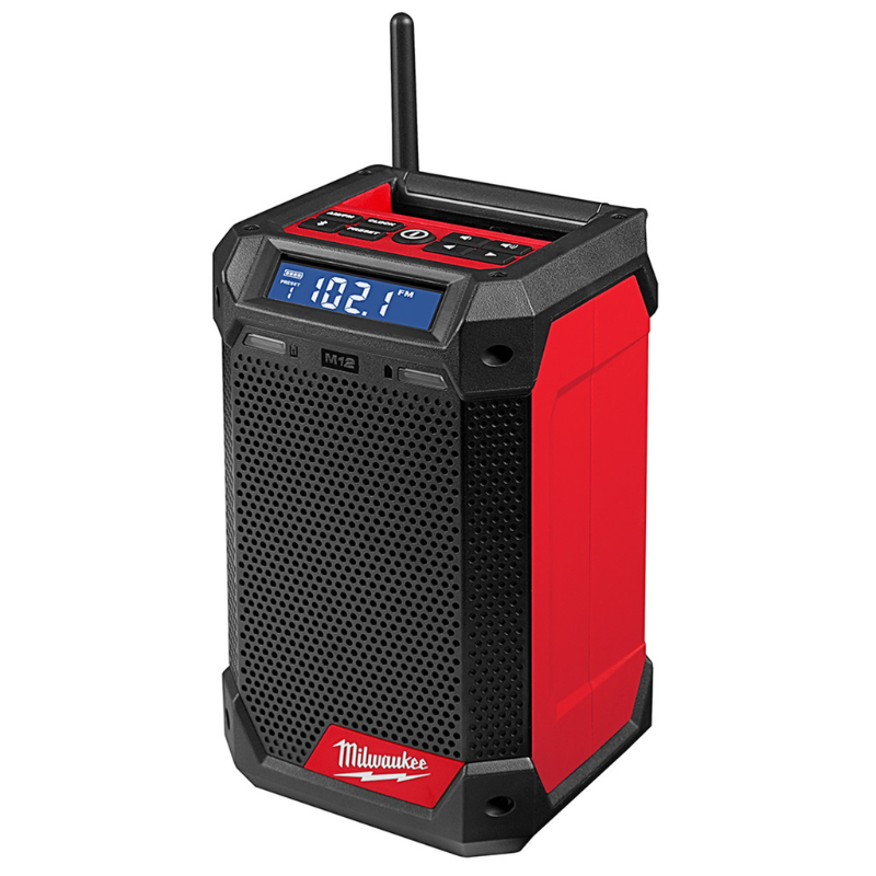 Milwaukee 2951-20 M12 12V Lithium-Ion Cordless Bluetooth/AM/FM Jobsite Radio and Charger (Tool Only)
