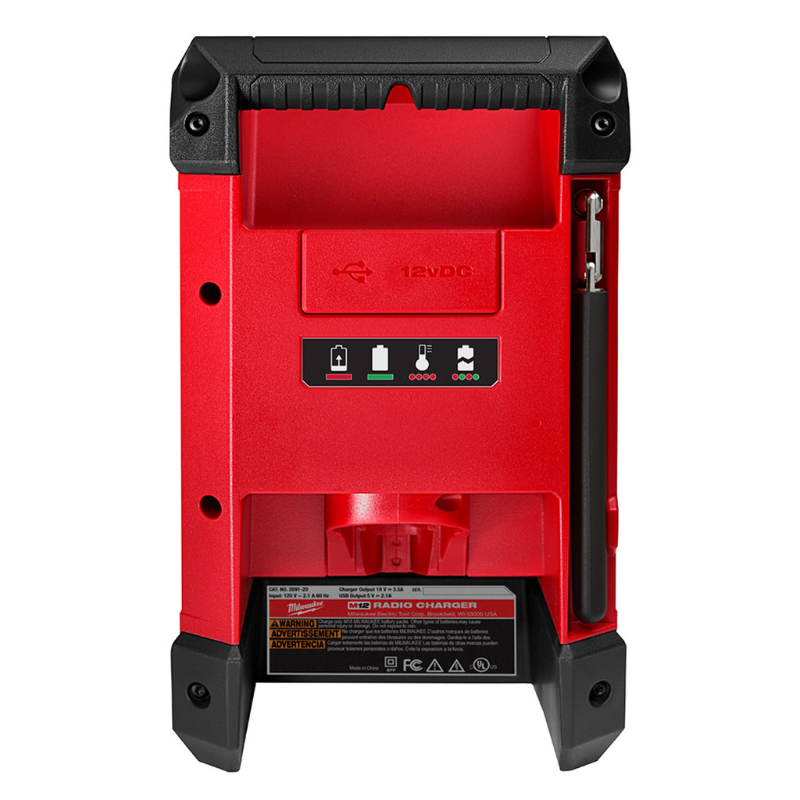 Milwaukee 2951-20 M12 12V Lithium-Ion Cordless Bluetooth/AM/FM Jobsite Radio and Charger (Tool Only)