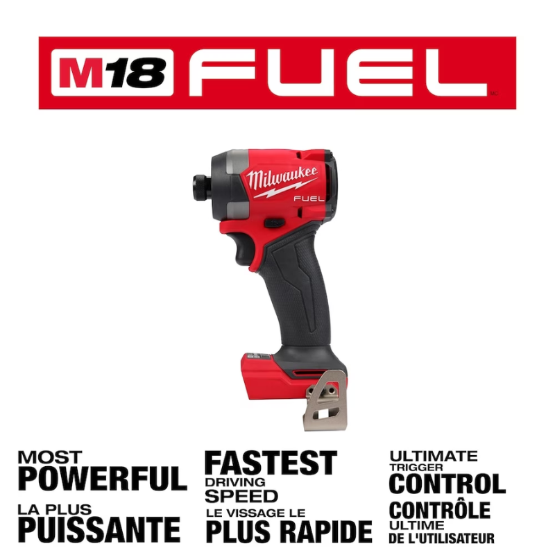 Milwaukee 2953-20 M18 FUEL 18-Volt Li-Ion Brushless Cordless Next Generation 1/4" Hex Impact Driver (Tool Only)