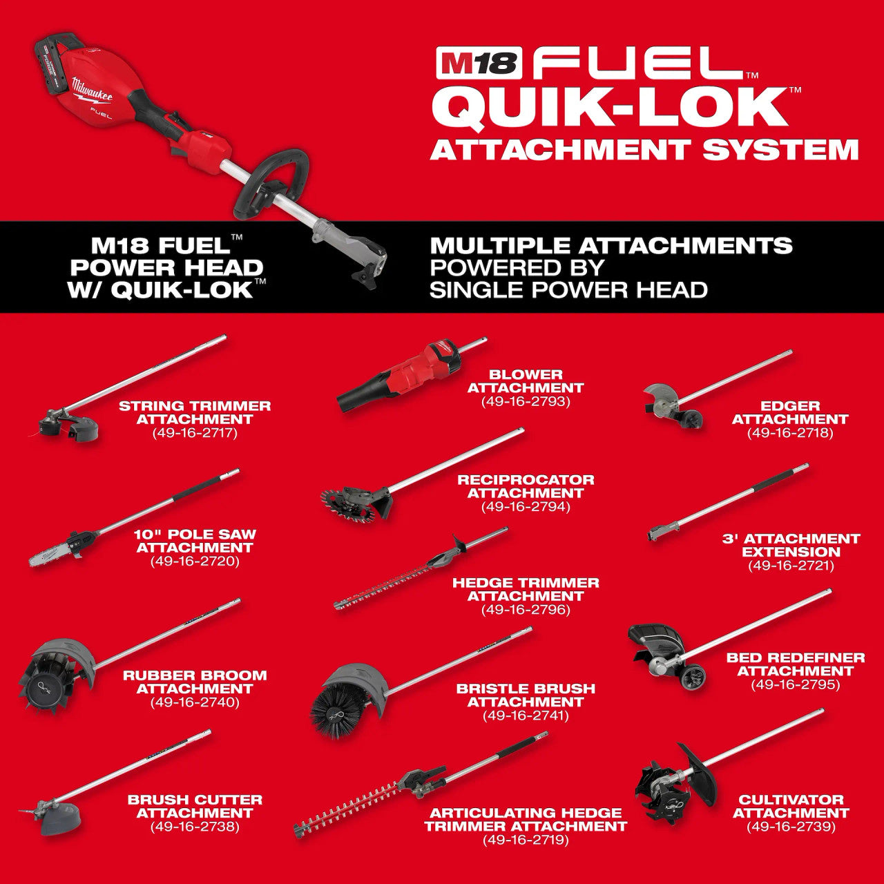 Milwaukee 3016-21ST GEN2 M18 FUEL String Trimmer with QUIK-LOK 8.0Ah Kit