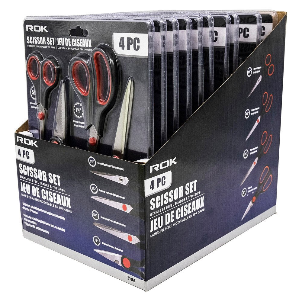 4-Piece Multipurpose Scissors Set | General-Purpose Cutting Tools