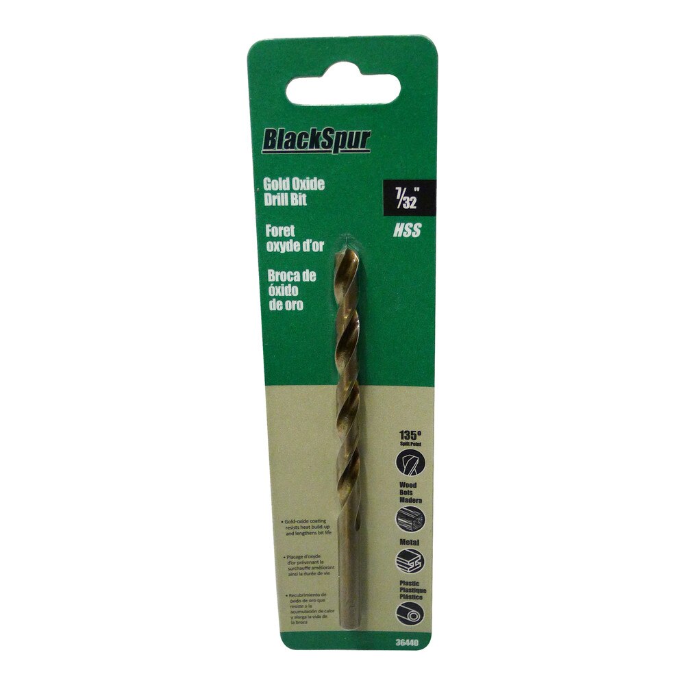 7/32" HSS Gold Oxide Drill Bit for Precision Drilling
