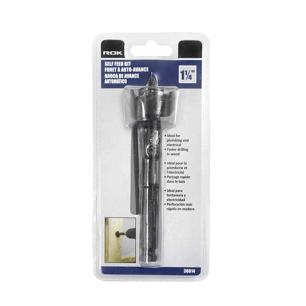 ROK 36614 1-1/4in Self-Feed Drill Bit
