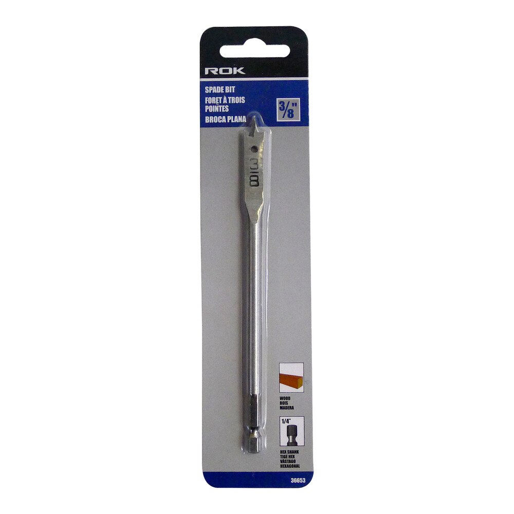 3/8" Spade Bit for Wood Drilling Applications