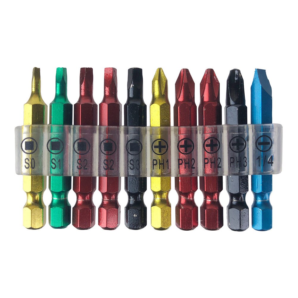 10 Pcs 2" Cr-V Screwdriver Bit Set | Driver Bits