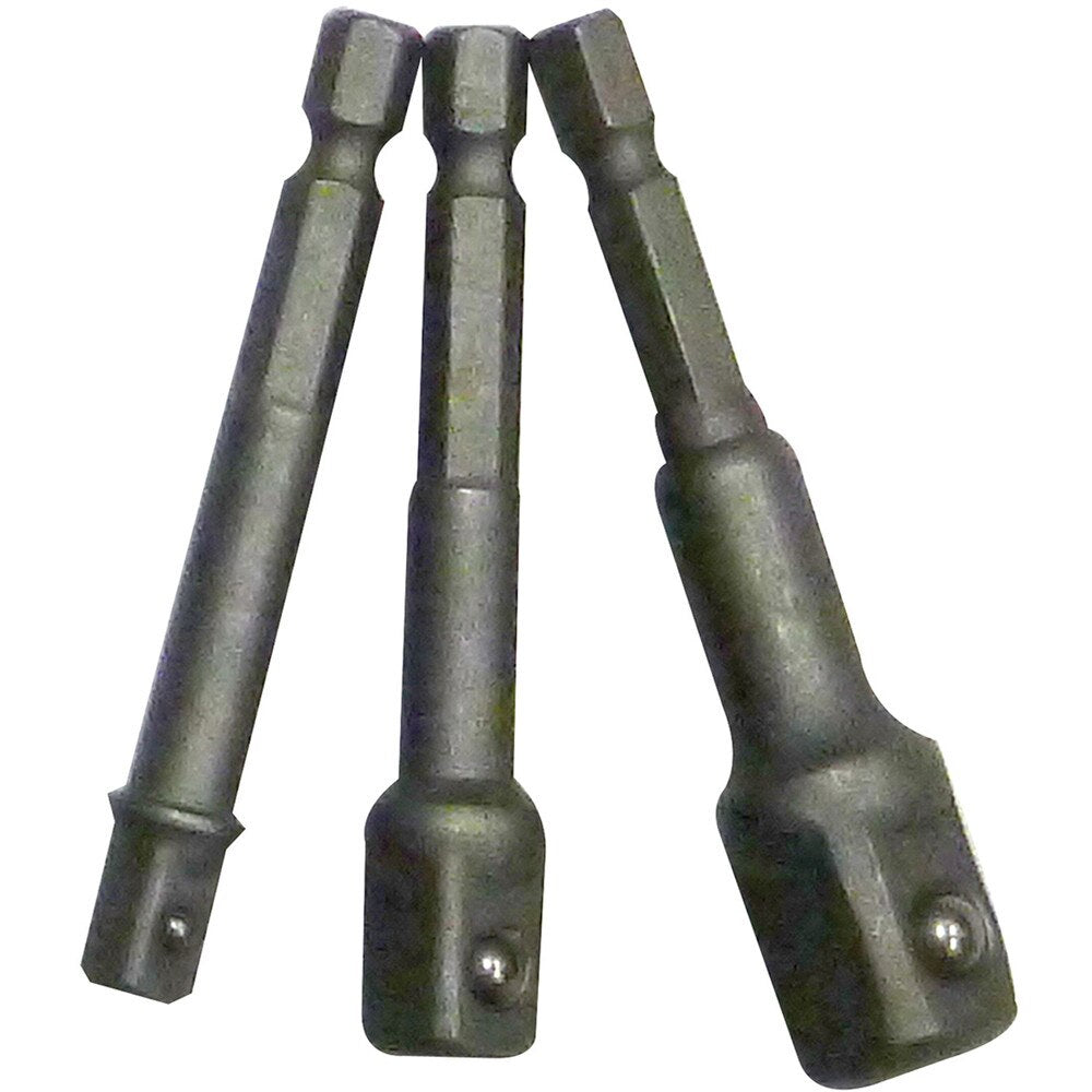 3-Piece Socket Driver Set for Power Drills and Impact Drivers