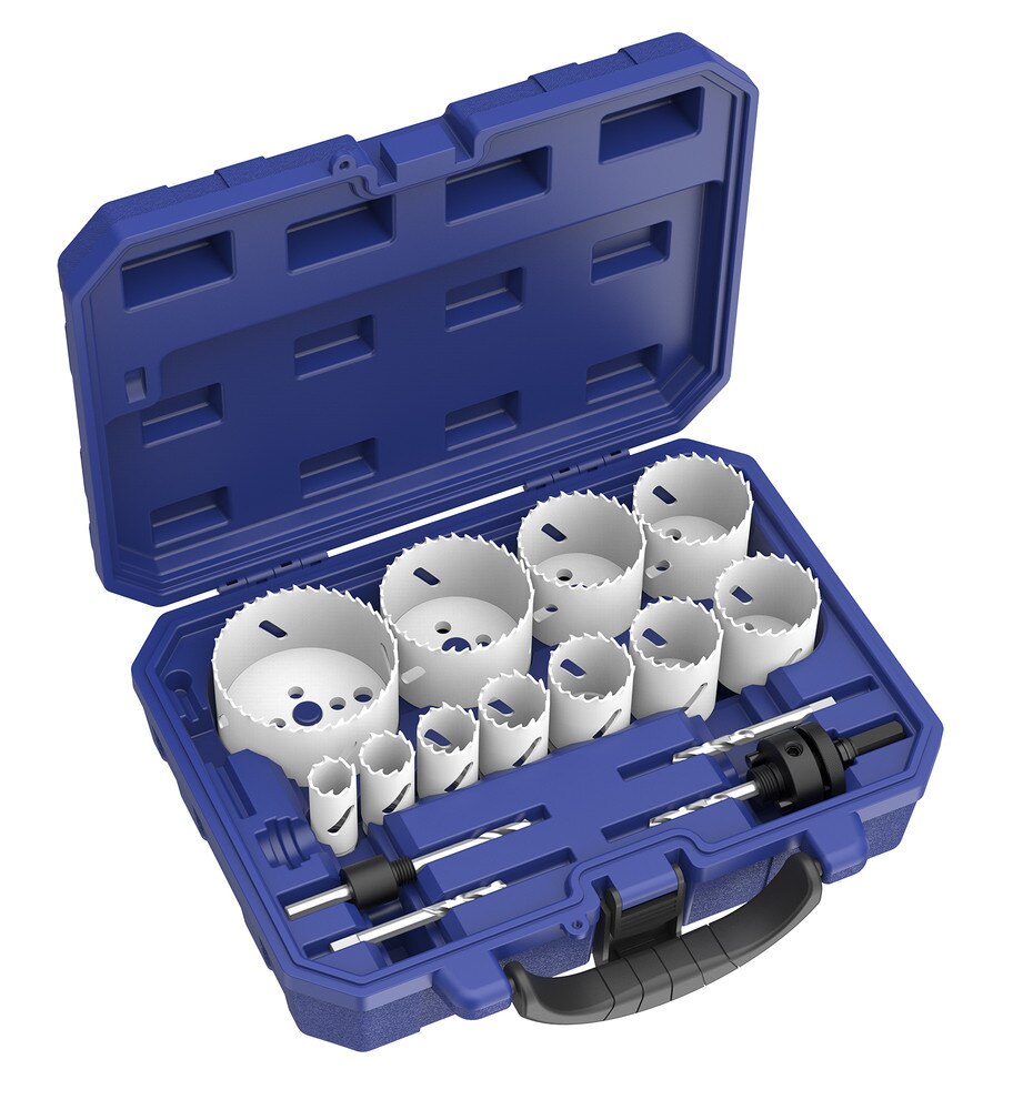 15 Pcs Bi-Metal Hole Saw Set | Hole Cutters with Arbors