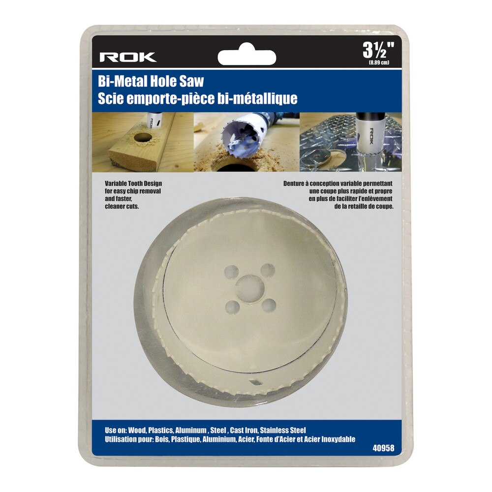 3-1/2" Bi-Metal Hole Saw for Precise Hole Cutting