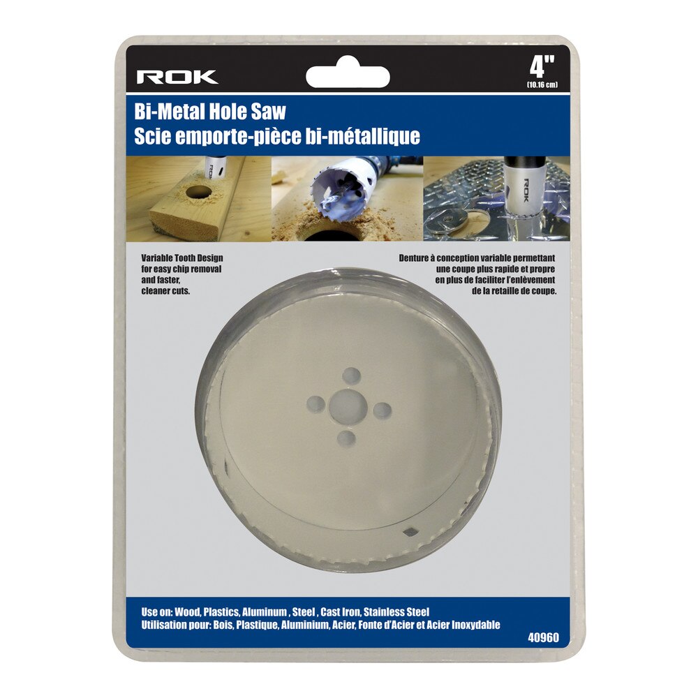 4" Bi-Metal Hole Saw for Large-Diameter Cutting