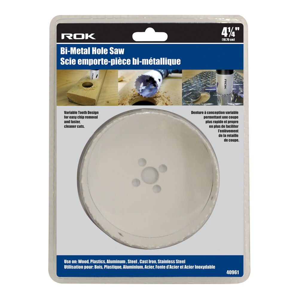 4-1/4" Bi-Metal Hole Saw for Large-Diameter Cutting
