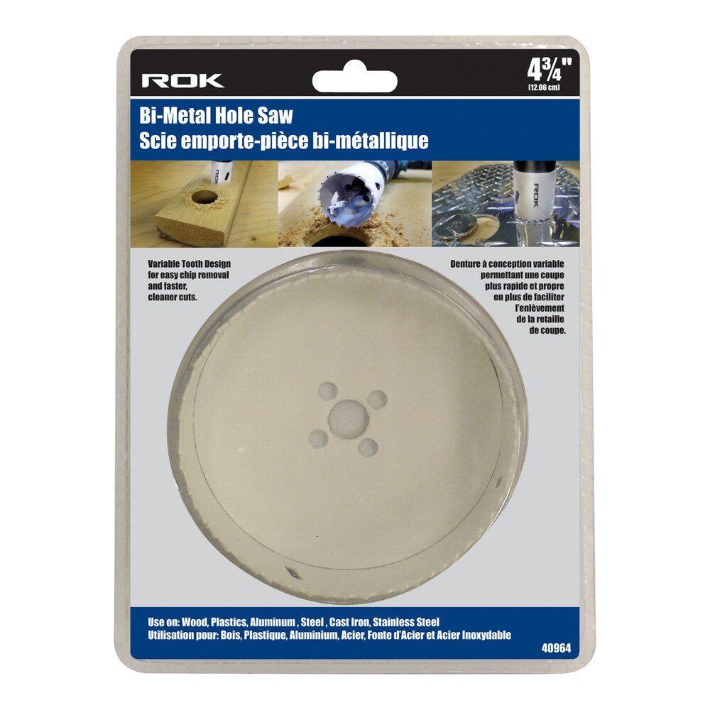 4-3/4" Bi-Metal Hole Saw for Large-Diameter Cutting