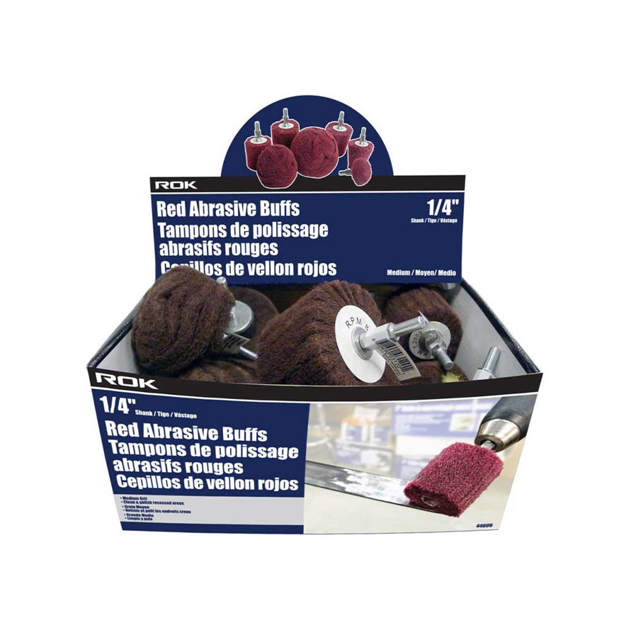 ROK 14pc Abrasive Fine Grit Buff Set