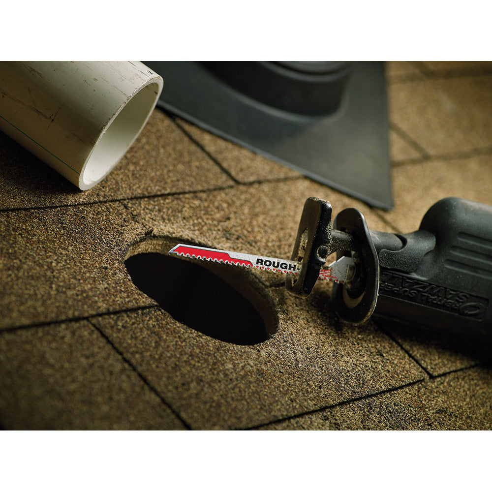 Milwaukee 48-00-1610 SAWZALL 7-3/8in 5 TPI Rough-In Blades - 5pk