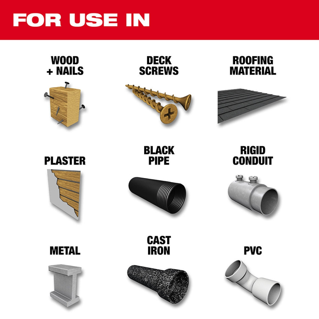 Milwaukee 48-00-5572 WRECKER 9″ 6TPI NITRUS CARBIDE Tipped SAWZALL Blade for General Purpose Cuts (5 Pack)