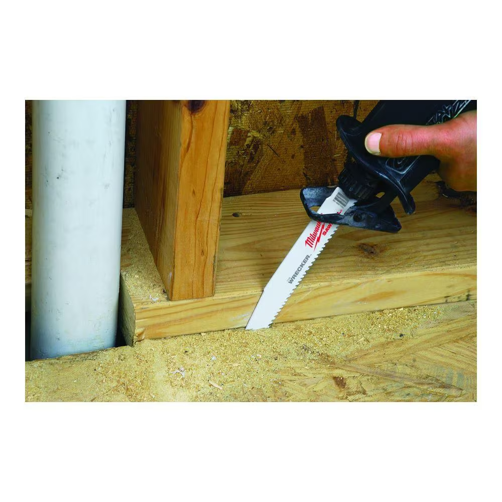 Milwaukee 48-00-5706 9-inch 7/11 TPI WRECKER Demolition Multi-Material Cutting SAWZALL Reciprocating Saw Blades (5 Piece)