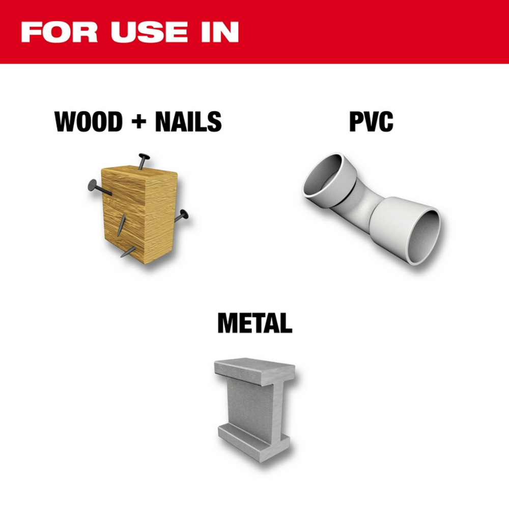 Milwaukee 48-01-7706 9-inch 7/11-TPI WRECKER Multi-Material Sawzall Blade (100-Pack)