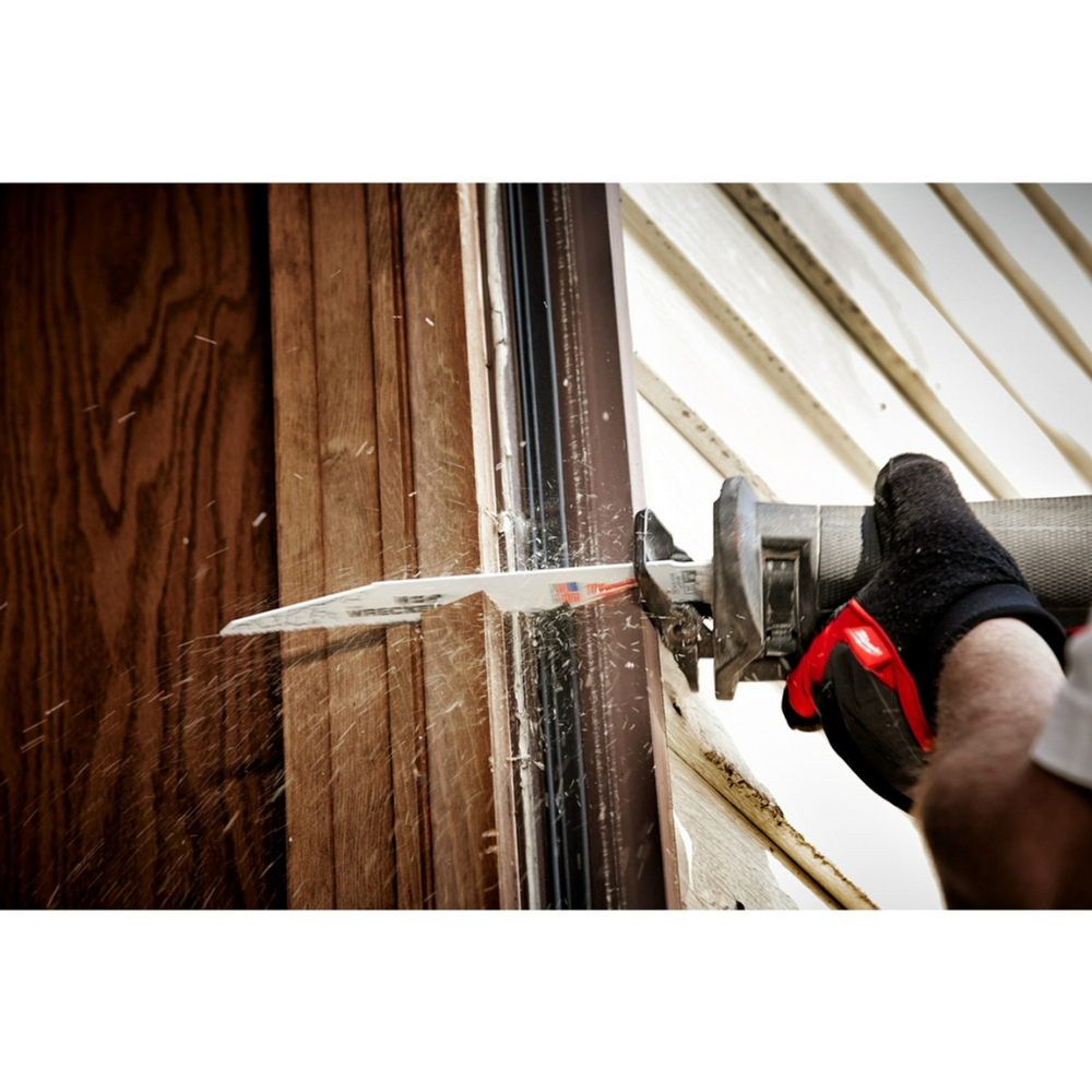 Milwaukee 48-01-7706 9-inch 7/11-TPI WRECKER Multi-Material Sawzall Blade (100-Pack)