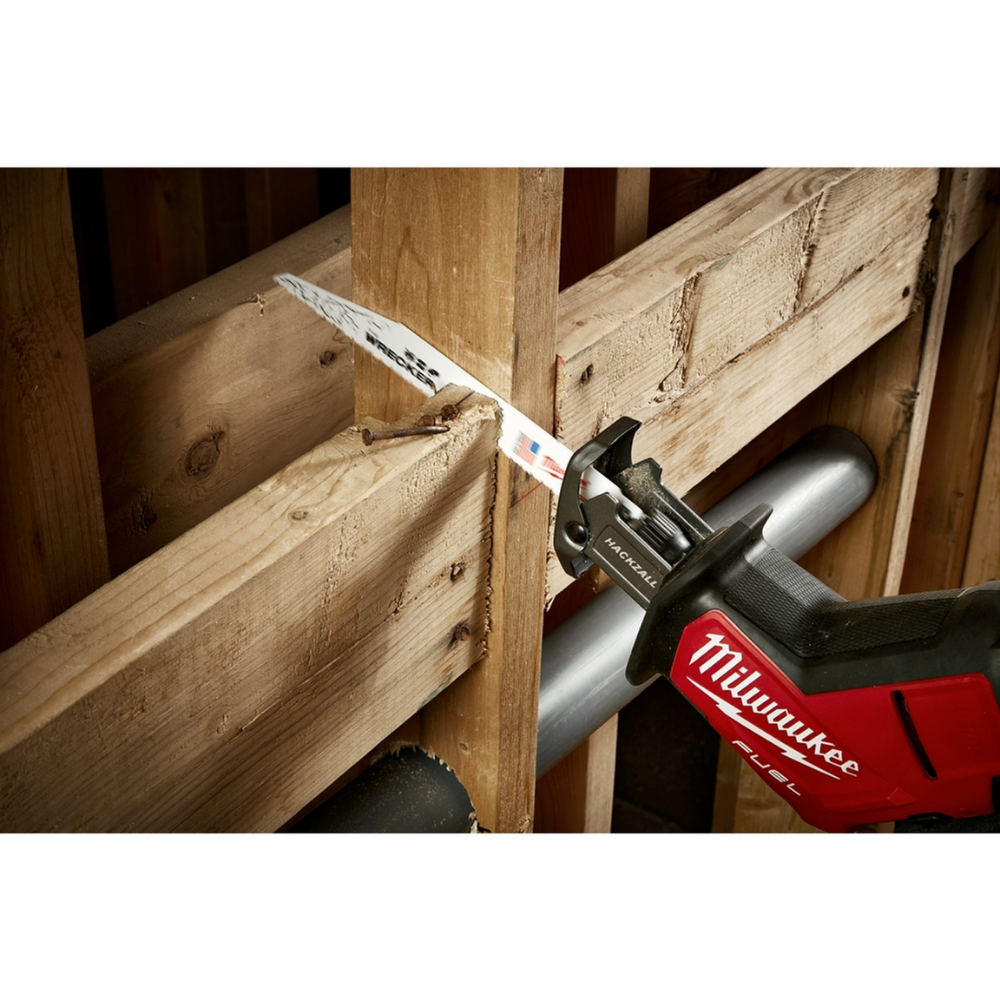Milwaukee 48-01-7706 9-inch 7/11-TPI WRECKER Multi-Material Sawzall Blade (100-Pack)