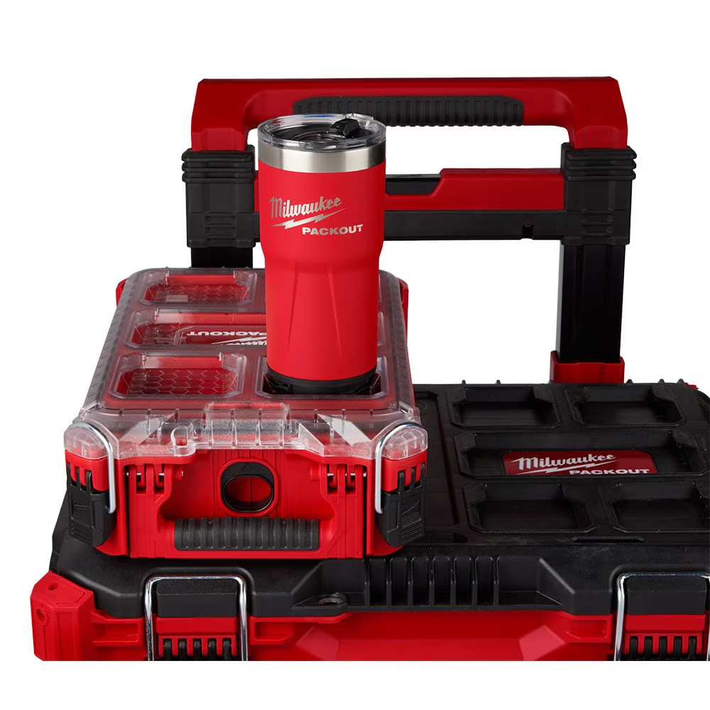 Milwaukee 48-22-8392R PACKOUT Red 20 oz. Tumbler