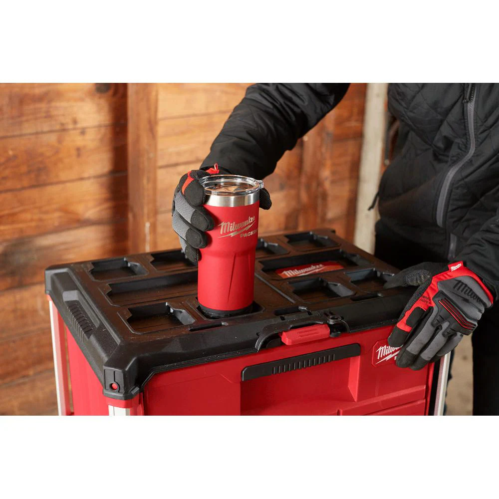 Milwaukee 48-22-8392R PACKOUT Red 20 oz. Tumbler