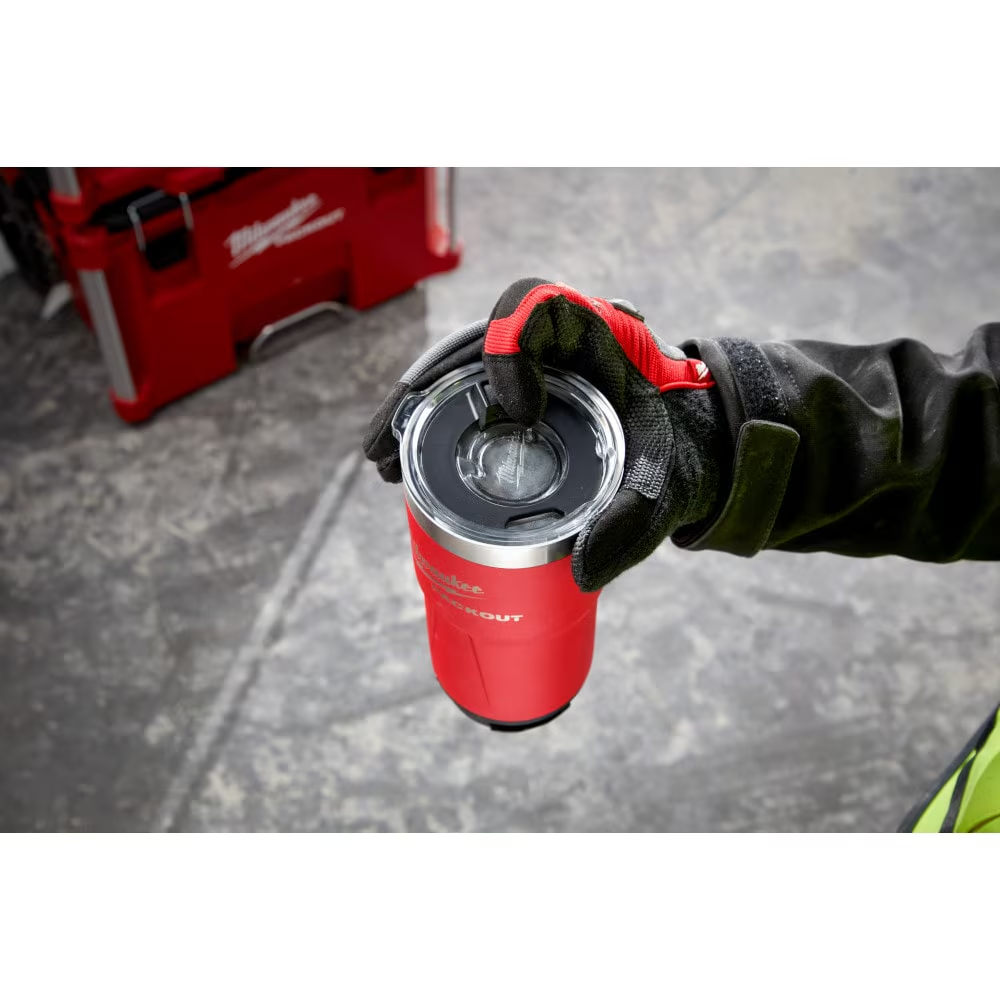 Milwaukee 48-22-8392R PACKOUT Red 20 oz. Tumbler