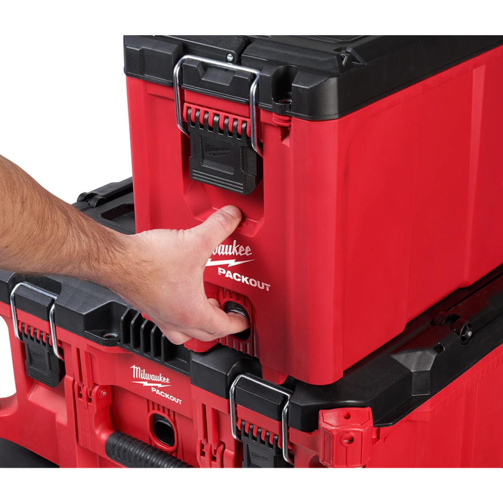 Milwaukee 48-22-8422 PACKOUT 10-inch Compact Portable Tool Box with Adjustable Dividers and Interior Storage Tray