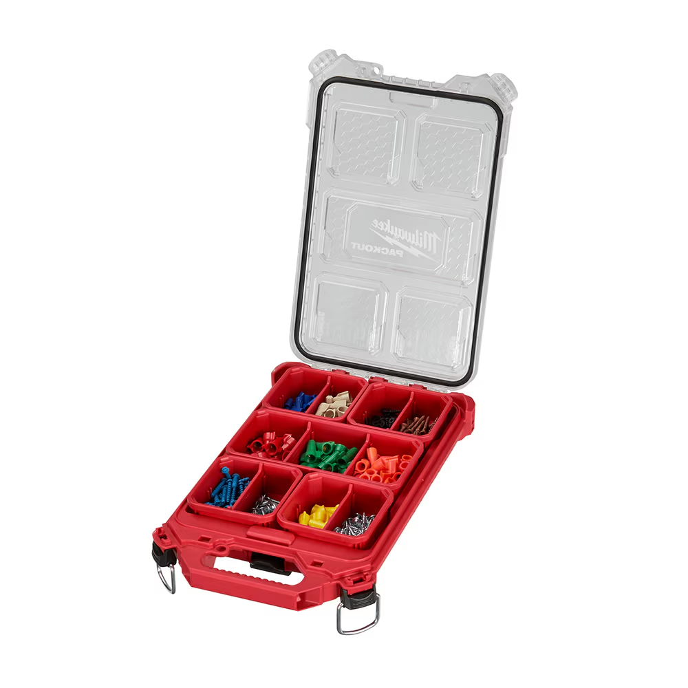Milwaukee 48-22-8436 PACKOUT 5-Compartment Low-Profile Compact Small Parts Organizer