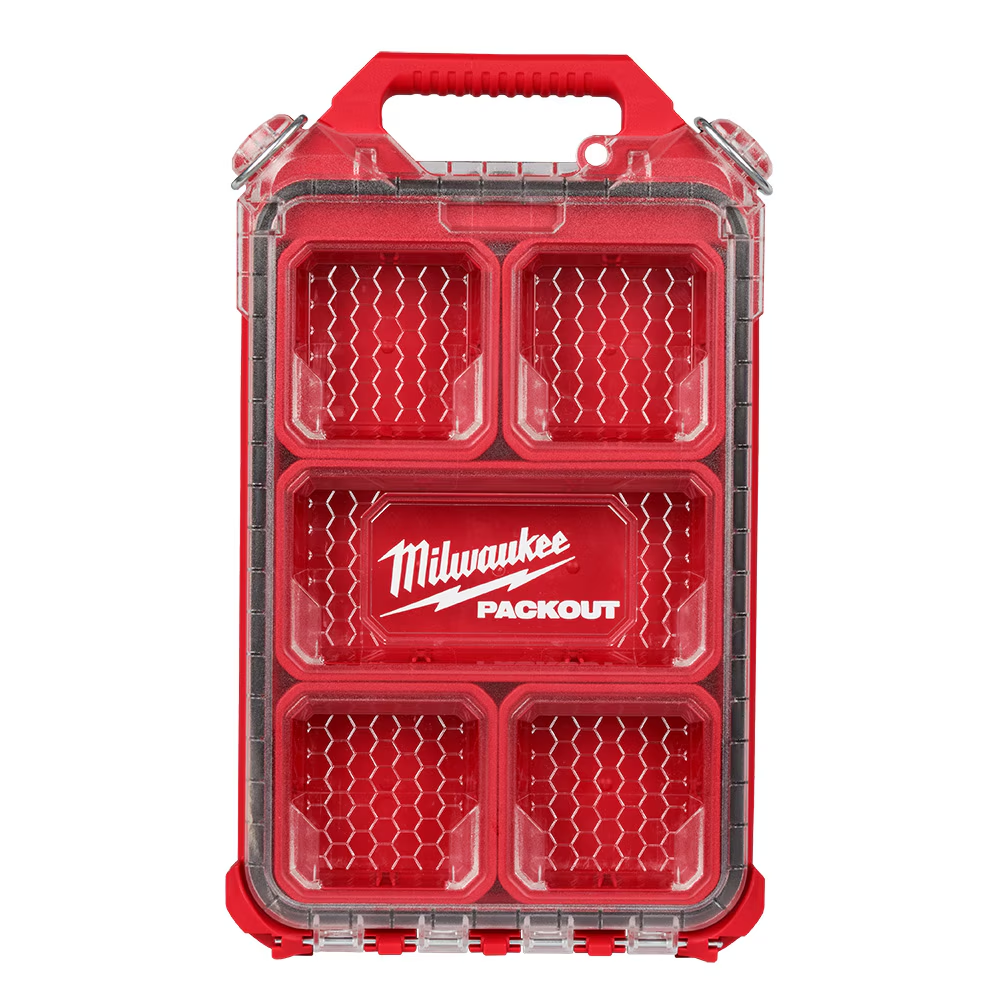 Milwaukee 48-22-8436 PACKOUT 5-Compartment Low-Profile Compact Small Parts Organizer
